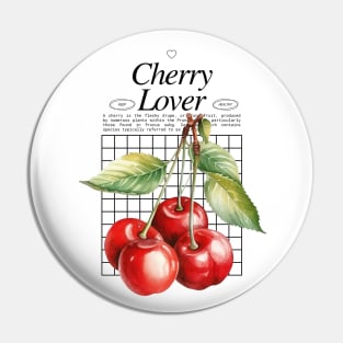 Cherry Lover - Fruitarian Life Pin