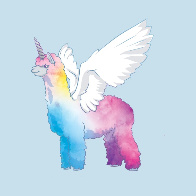 Unicorn Alpaca by polliadesign