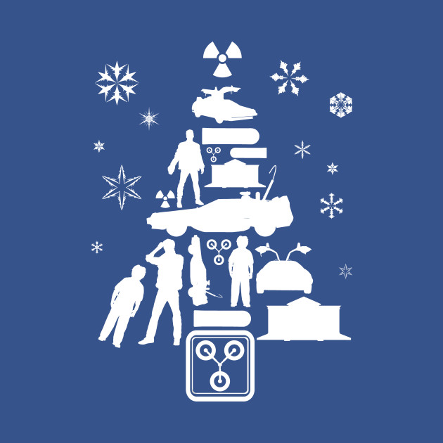 back to the future christmas tree silhouette white back to the back to the future christmas