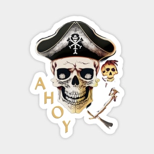 Pirate's Parley - Ahoy Skull Magnet