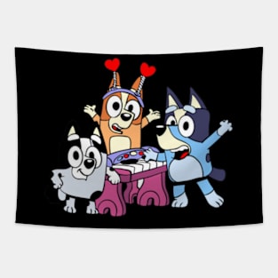 happy bluey Tapestry