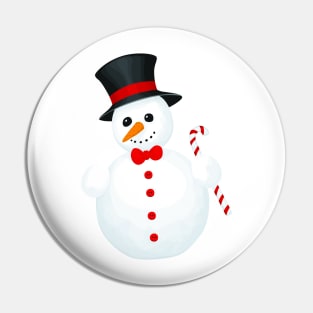 Snowman Pin