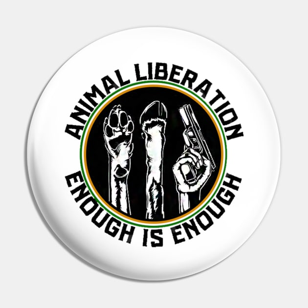 Animal Liberation Pin by RichieDuprey