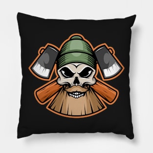 Woodman illustration character design Pillow