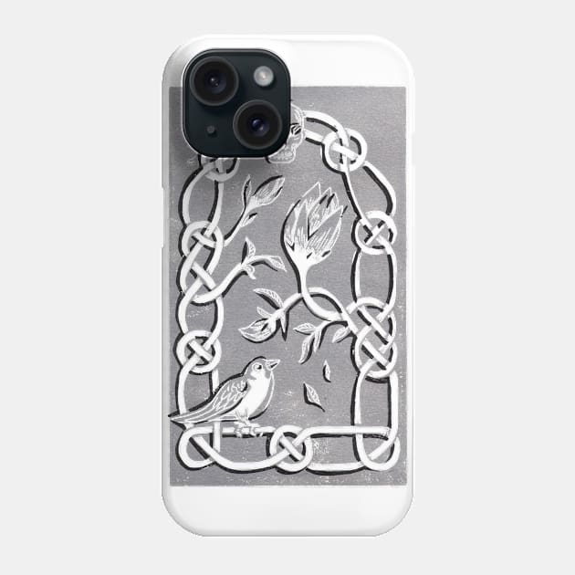 Life and Death Celtic Block Print Phone Case by evilducky