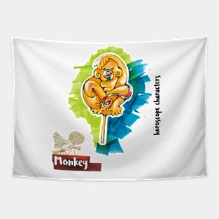 Monkey Horoscope Tapestry