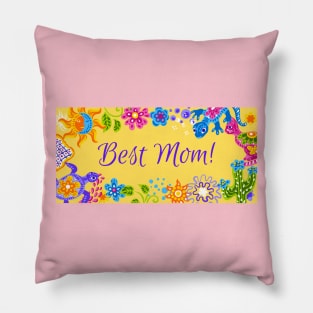 Colorful Best Mom Mothers Day Pillow