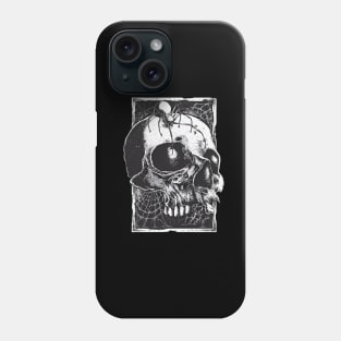 skull and spider Phone Case