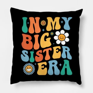 Retro In My Big Sister Era For Kids Girls Big Sis Teens Pillow