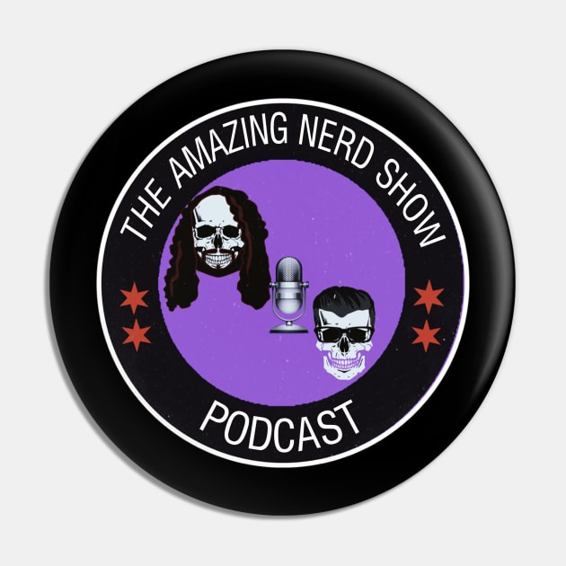 The Amazing Nerd Show Circle Logo Pin by The Amazing Nerd Show 