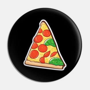 Cartoon Pizza Slice Pin