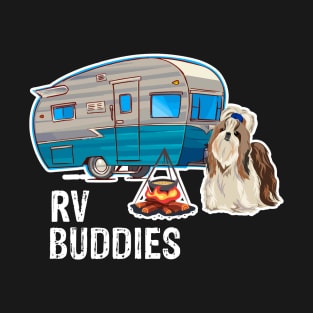 Shih Tzu Dog Rv Buddies Pet Lovers Funny Camping Camper T-Shirt
