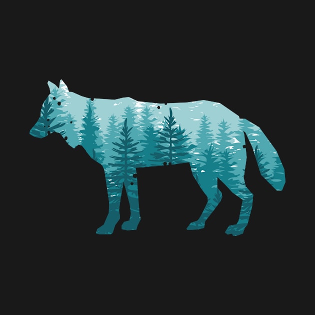 Wolf silhouette by JuanMedina
