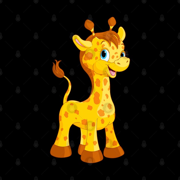 Small cartoon giraffe by High Class Arts