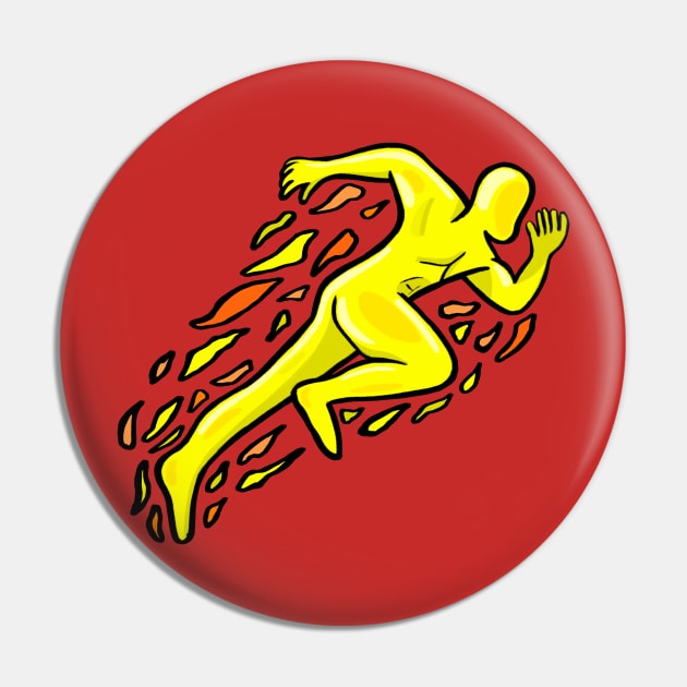 Fast Athlete Runner Pin by DiegoCarvalho