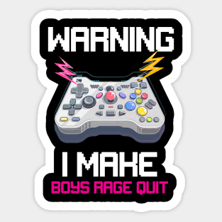 Rage quit fire' Sticker