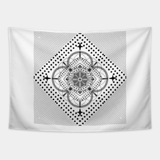 Complicated Cathedral Bandana Design Tapestry