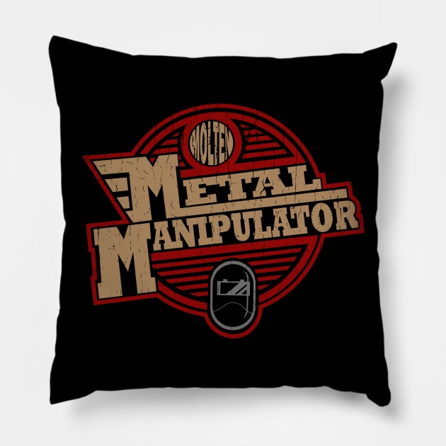 Molten Metal Manipulators Pillow by WeirdedBeardo