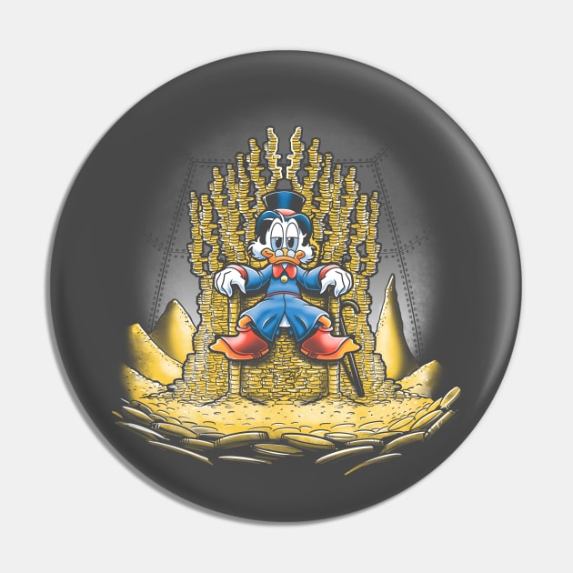 Gold throne Pin by Cromanart