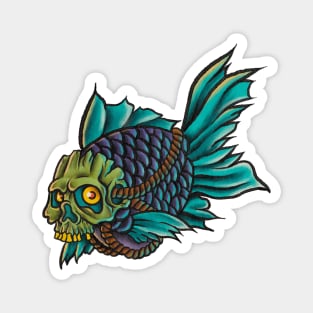 Skull fish Magnet