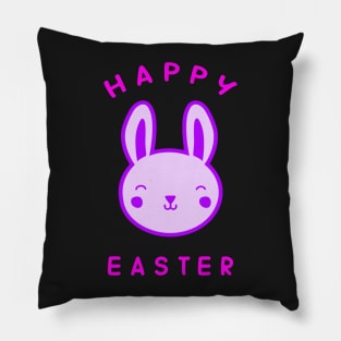 Happy easter kawaii bunny Pillow