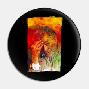 Peter Falk as Columbo portrait Pin