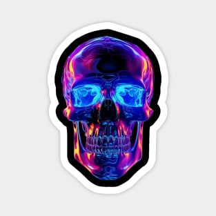 LSD Skull Trippy Magnet