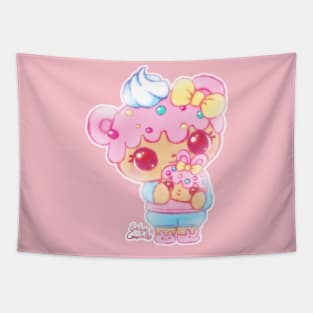 Cute Kawaii Num Nom Yummy Dottie & Bunfetti Toy Anime Fan Art Tapestry