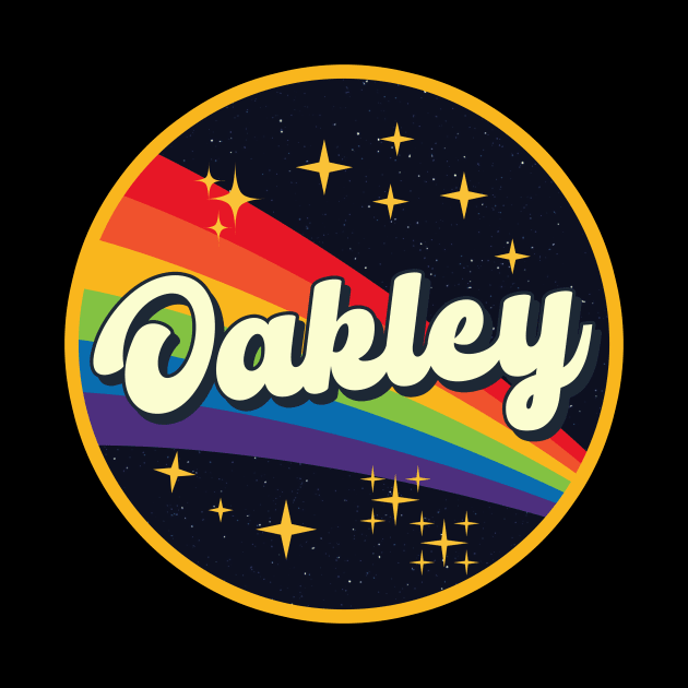 Oakley // Rainbow In Space Vintage Style by LMW Art