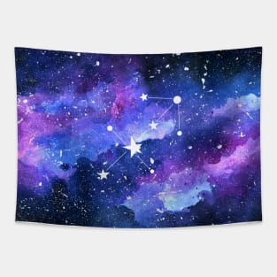 Galaxy Sagittarius Star Sign Tapestry