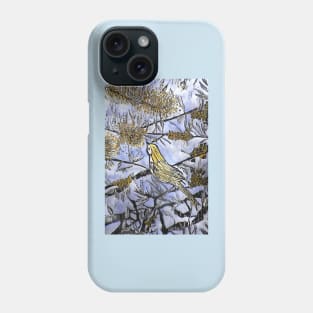 Morning Song in Blue/Yellow Phone Case