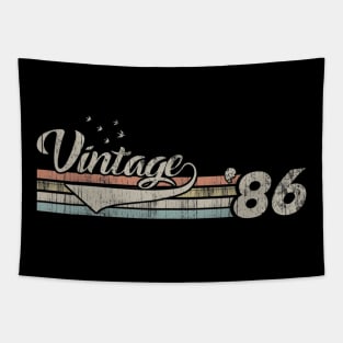 Vintage 1986 Design 34 Years Old 34th birthday Tapestry