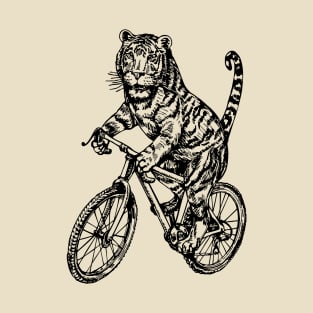 SEEMBO Tiger Cycling Bicycle Cyclist Bicycling Bike Biking T-Shirt