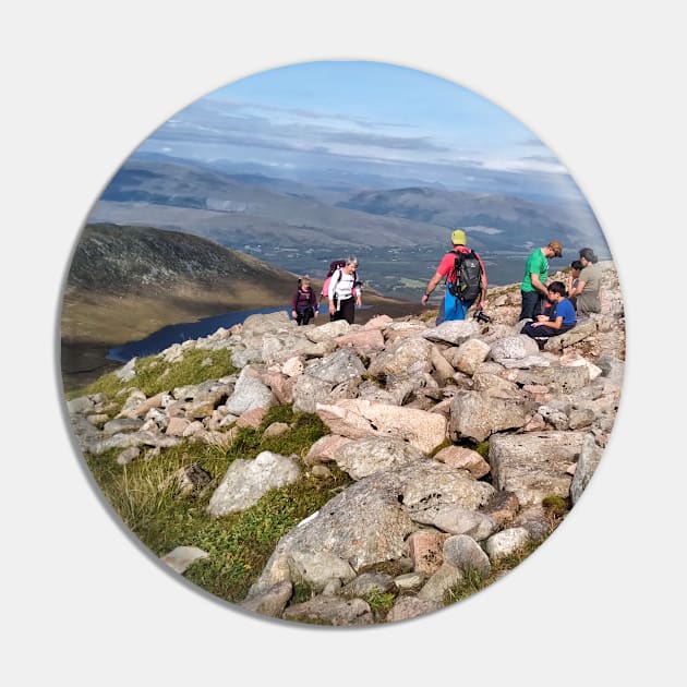 Climbers make their way up the steep path on Ben Nevis Pin by richflintphoto