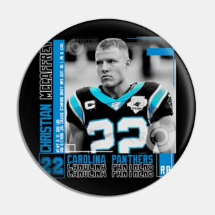 Christian Mccaffrey Paper Poster Pin