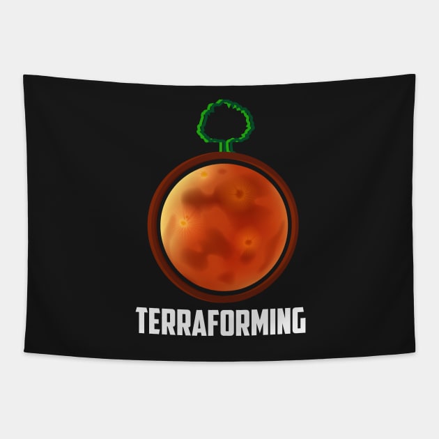 Terraforming Mars - Single Tree Terraformed - Board Game - Tabletop Gaming Tapestry by MeepleDesign