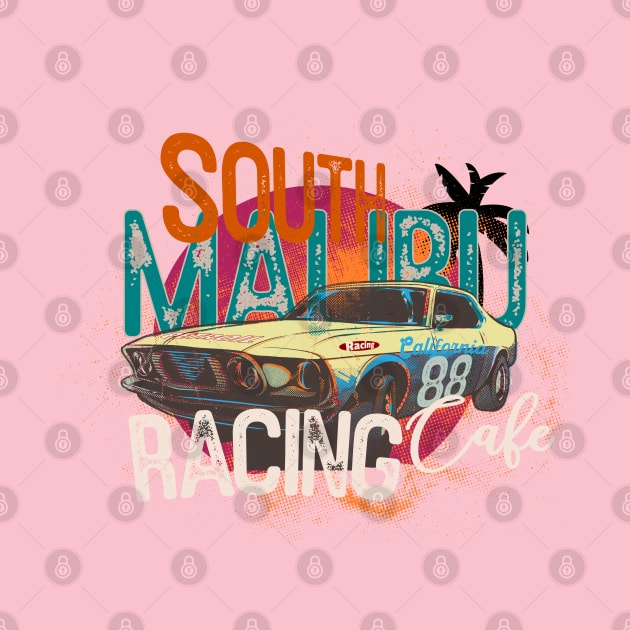 South Malibu Racing Cafe muscle car beach california by SpaceWiz95