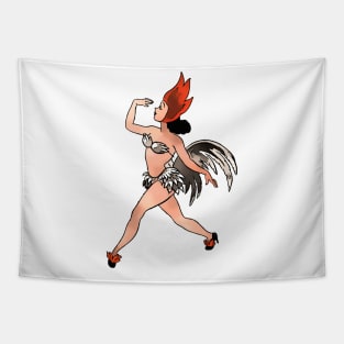 Stargirl dancing show woman Tapestry