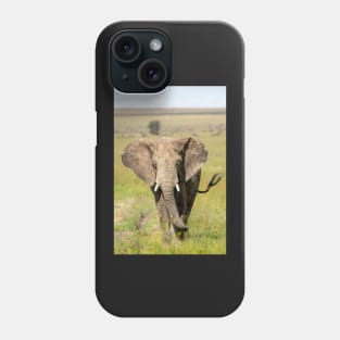 Elephant on the Serengeti, Tanzania Phone Case