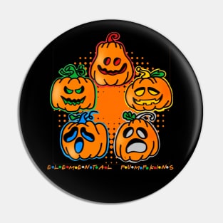 Elemental Pumpkins Comic Pin