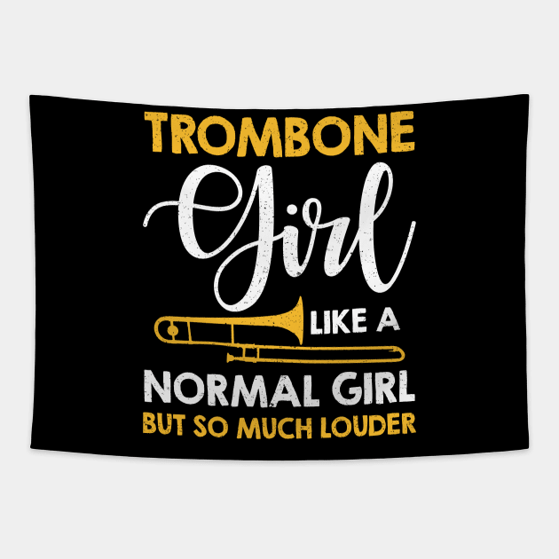 Trombone Girl Like A Normal Girl But So Much Louder Tapestry by juliannacarolann46203