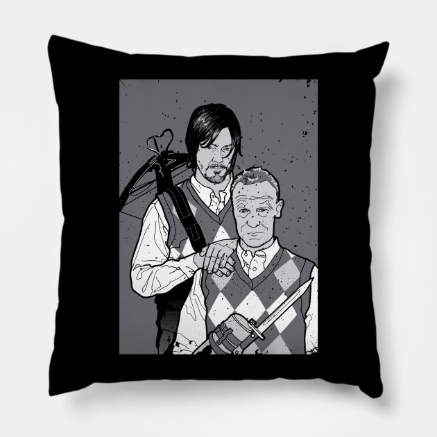 Dixon Brothers family portrait Pillow by kentcribbs