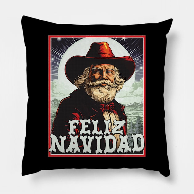 Feliz Navidad Pillow by Don Diego