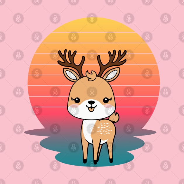 Aesthetic and adorable Fawn deer cute by greatnessprint