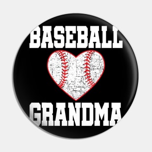 Vintage Baseball Grandma Funny Gift Pin