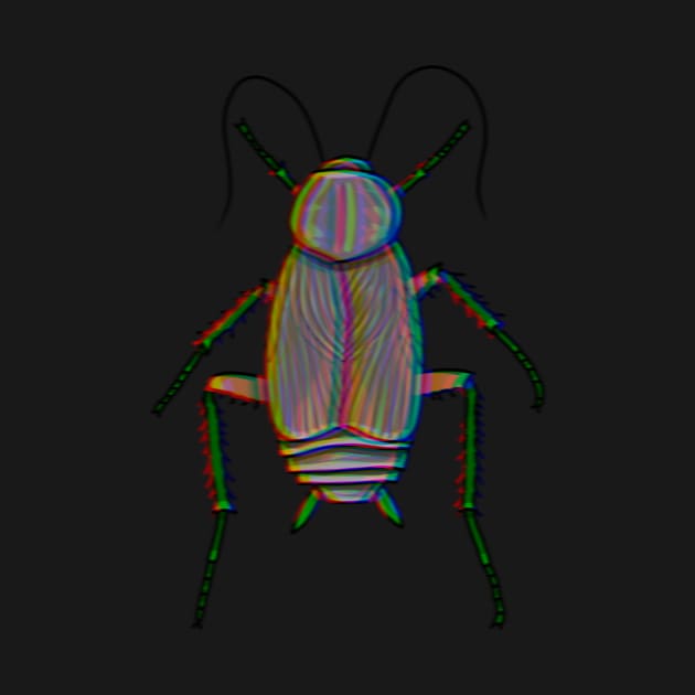 Chromatic Oriental Cockroach (Blatta orientalis) by Artbychb