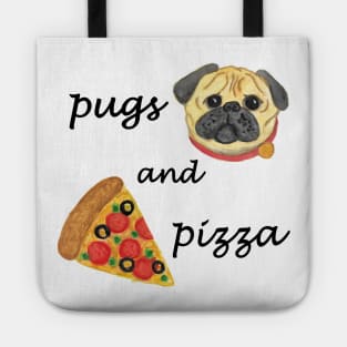 Pugs and Pizza Tote