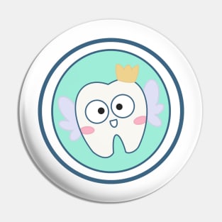 Tooth Fairy Logo Pin