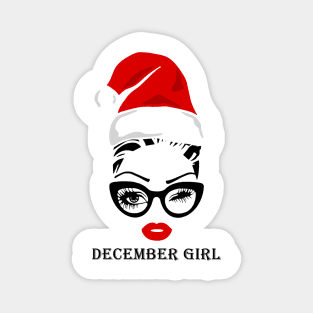 December girl Christmas Magnet