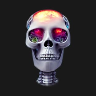 Trippy Skull Colorful Eyes T-Shirt